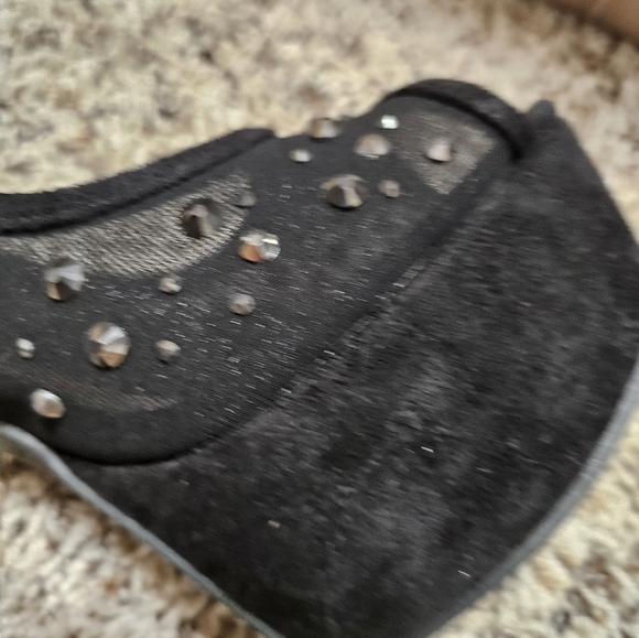 Madison Embellished Black Stilettos NWOB - Picture 6 of 10